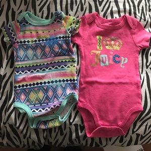 Juicy couture infant Onesies